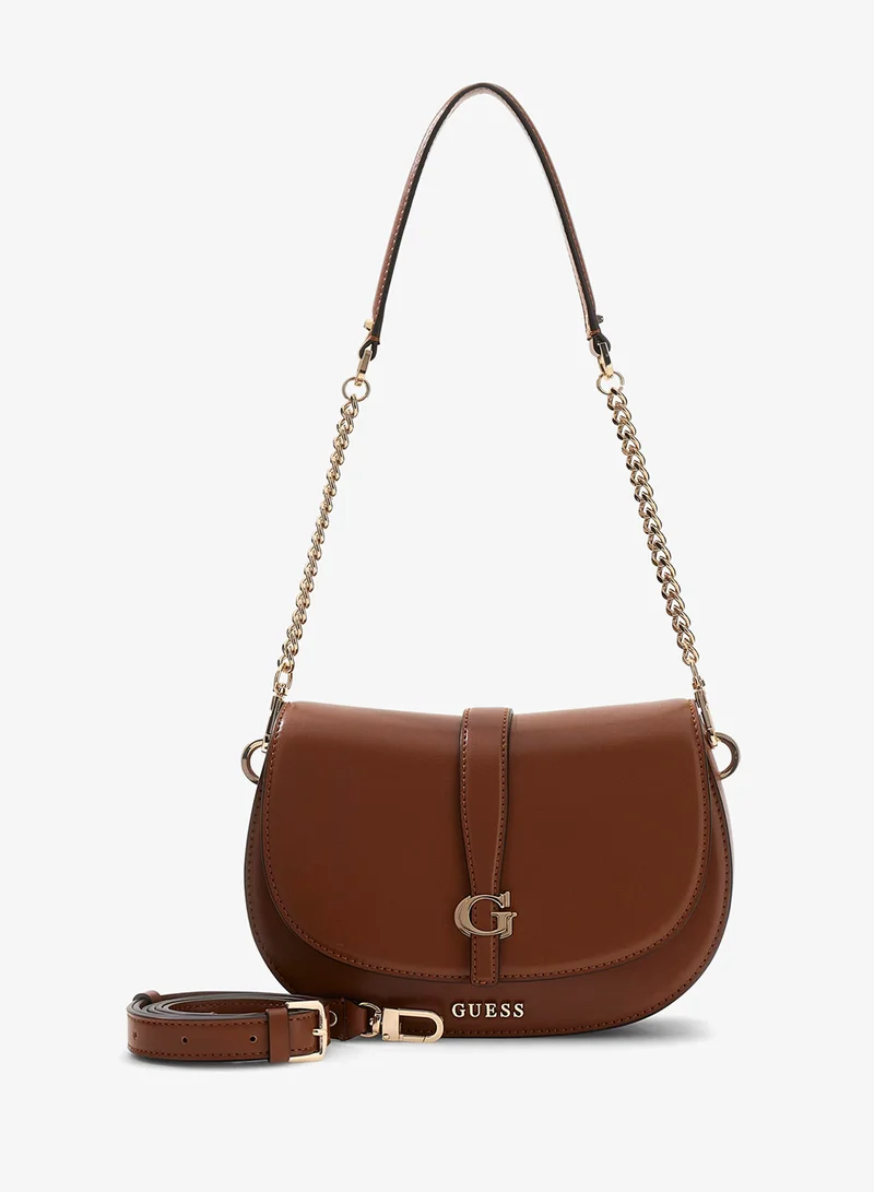 GUESS  Carrie Flap Over Shoulder Bag for Women | Best Price UAE